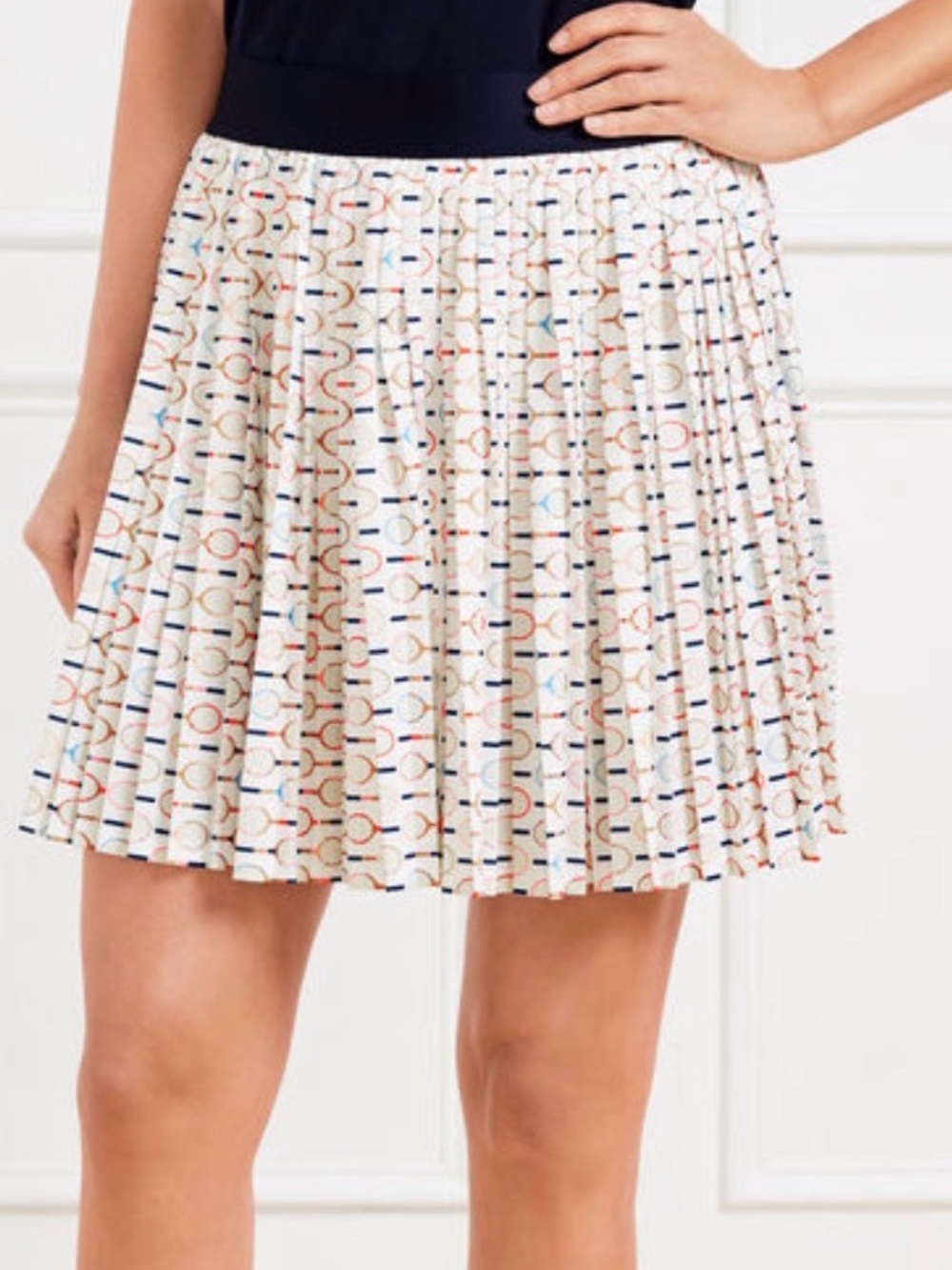 TALBOTS LIGHTWEIGHT PIQUÉ SKORT - TENNIS RACKET 2X